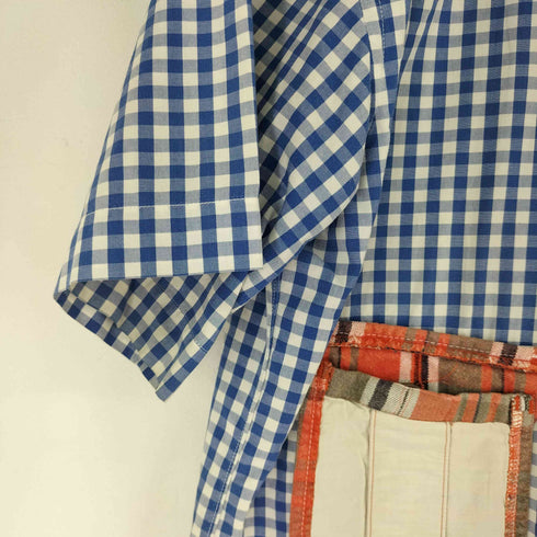 コムデギャルソンオムプリュス COMME des GARCONS HOMME PLUS アシンメトリーチェック ギンガムチェック S/S シャツ メンズ JPN:M